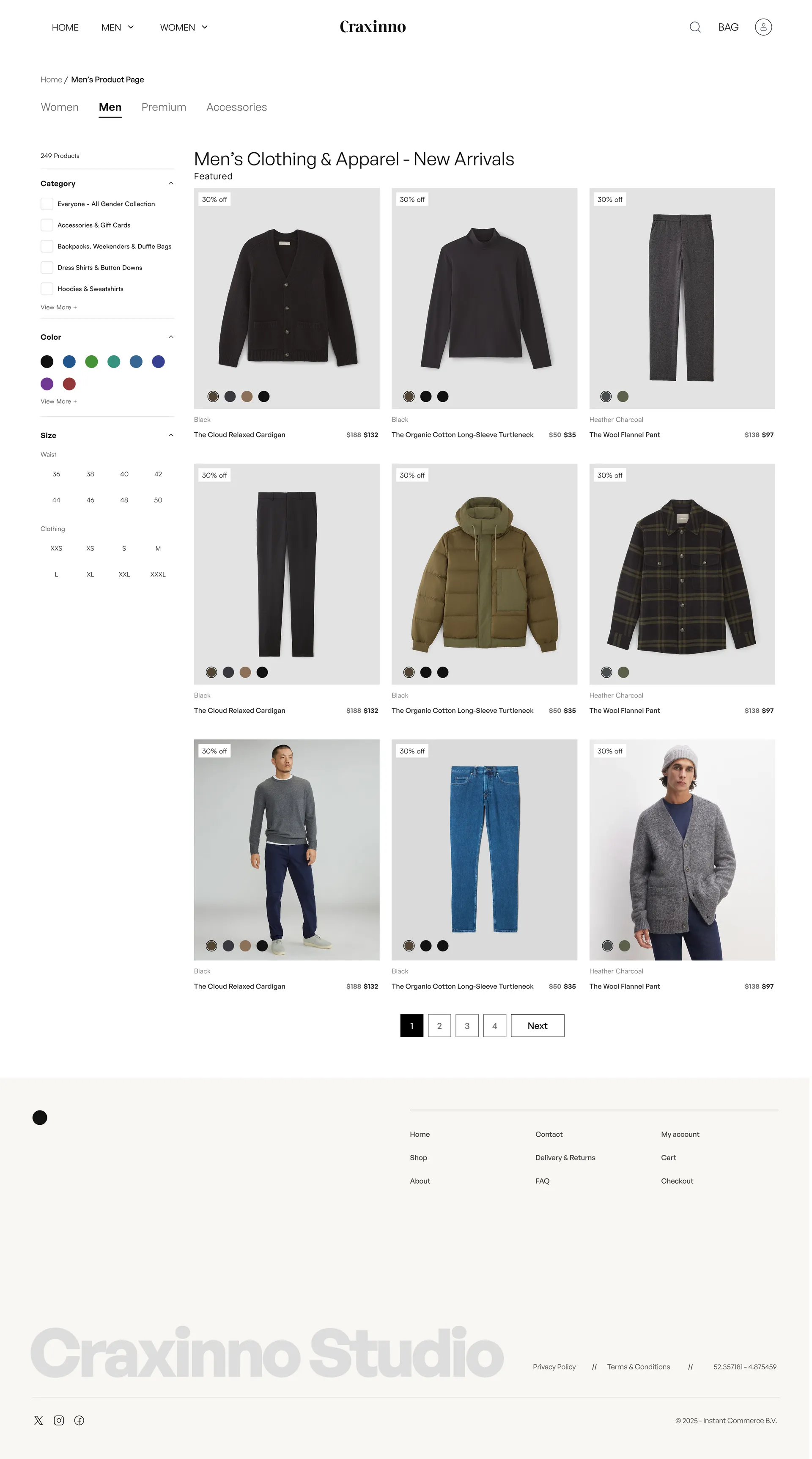 Craxinno — Fashion E-Commerce Website Design — 03